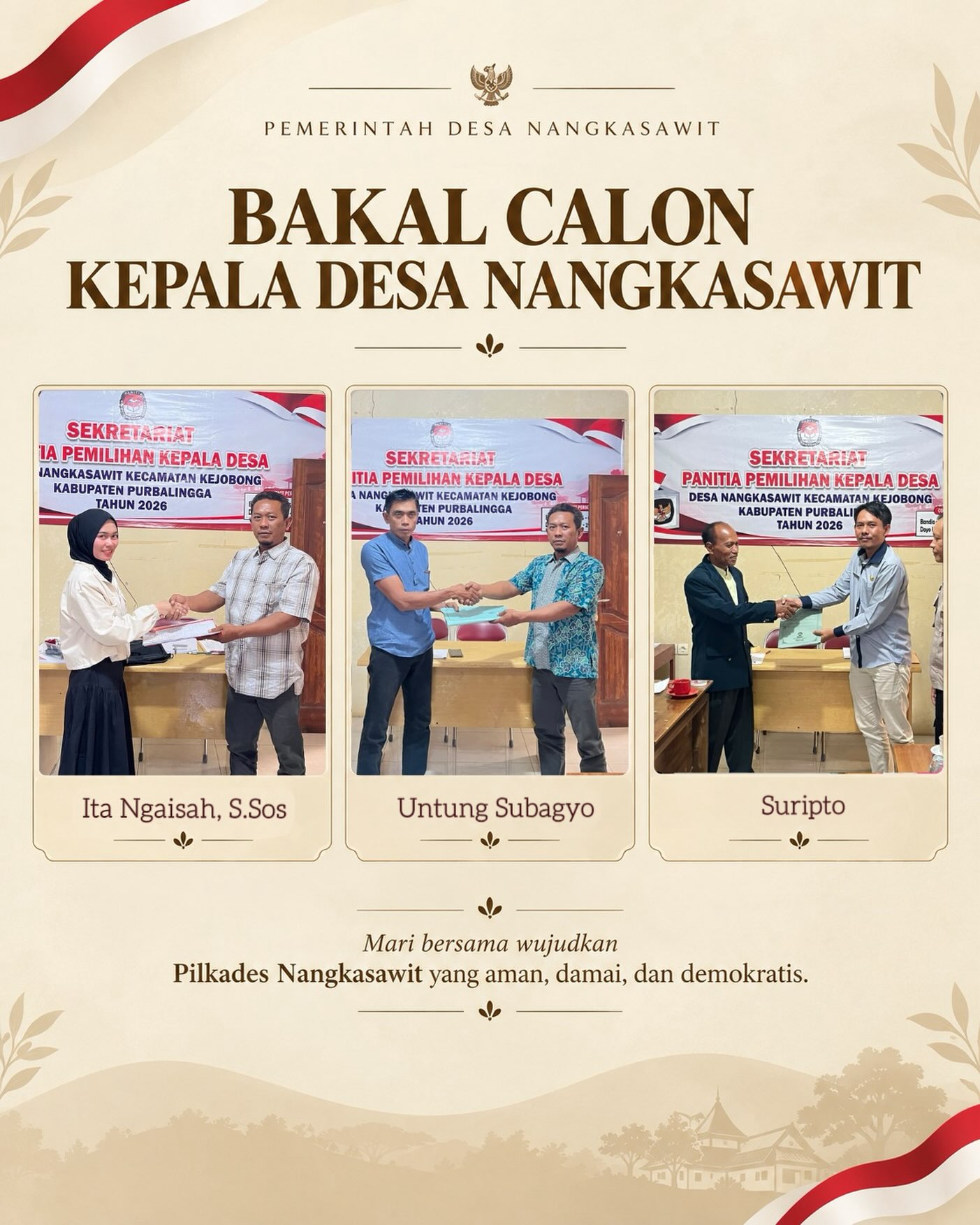 Calon Kepala Desa Nangkasawit